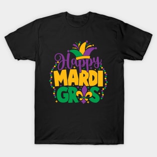 Happy Mardi Gras Funny Mardi Gras Men Women T-Shirt